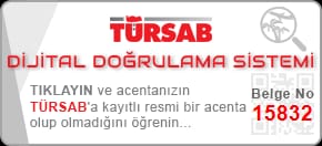 TÜRSAB Dijital Doğrulama Sistemi - Belge No: 15832
